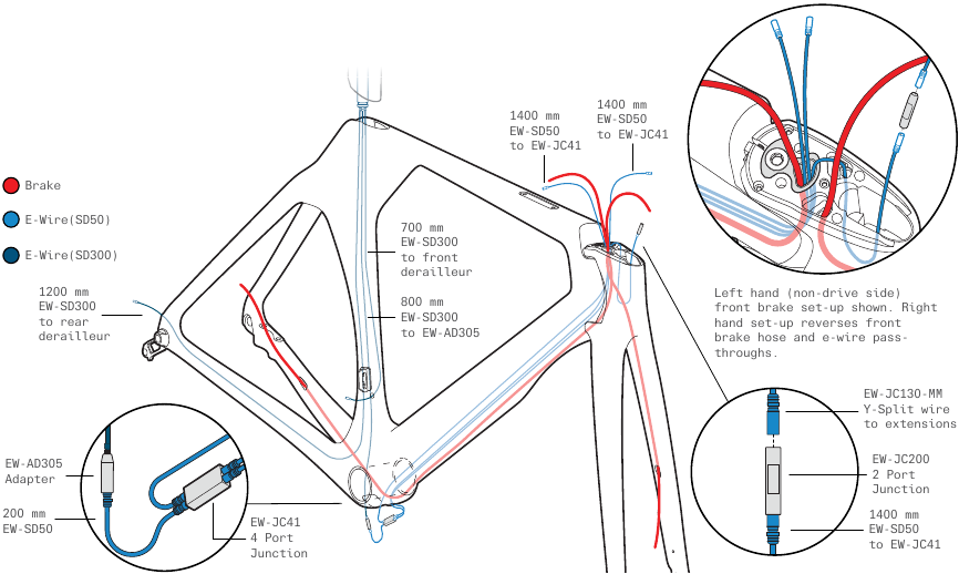 Cervélo - P5 - ELEKTRISCHE DRAAD ROUTEN - Stap 1 ELEKTRISCHE DRAAD ROUTEN - Stap 1