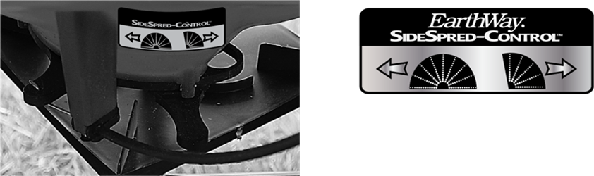 EarthWay - 2600A-Plus - SideSpred-Control™ BEDIENING SideSpred-Control™ BEDIENING
