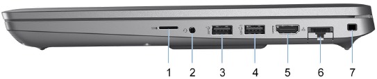 Dell - Precision 3571 - Overzicht - Deel 1 - Rechterkant Overzicht - Deel 1 - Rechterkant