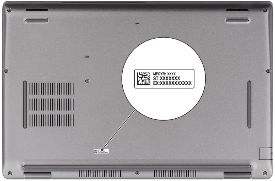 Dell - Precision 3571 - Overzicht - Deel 7 - Servicetag Overzicht - Deel 7 - Servicetag
