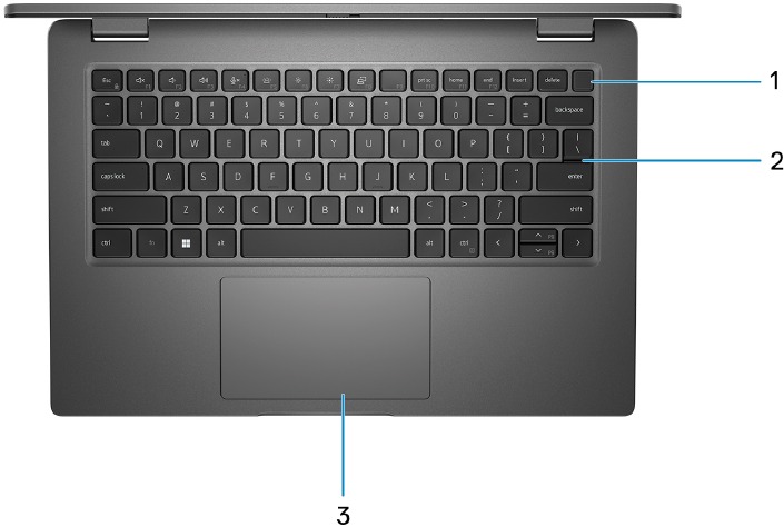 Dell - Latitude 3440 - Overzicht - Deel 3 - Bovenkant Overzicht - Deel 3 - Bovenkant