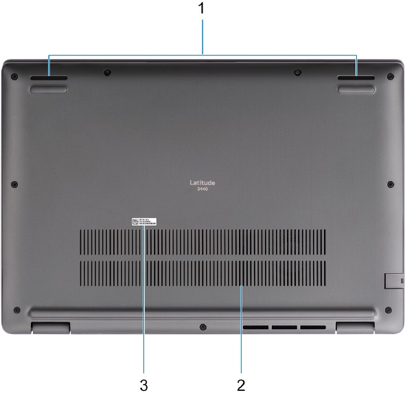 Dell - Latitude 3440 - Overzicht - Deel 5 - Onderkant Overzicht - Deel 5 - Onderkant