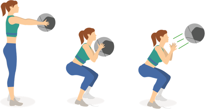 JFIT - Wall Ball - WALL BALL TOSS WALL BALL TOSS