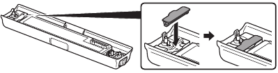 Canon - LK-72 - De batterij aan de printer bevestigen - Stap 1 De batterij aan de printer bevestigen - Stap 1