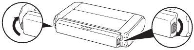 Canon - LK-72 - De batterij aan de printer bevestigen - Stap 3 De batterij aan de printer bevestigen - Stap 3