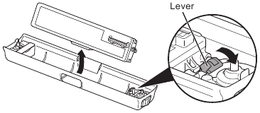 Canon - LK-72 - De batterij uit de printer verwijderen - Stap 2 De batterij uit de printer verwijderen - Stap 2