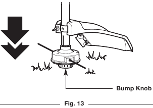 Troy-Bilt - TB22 - WERKING - DE TRIMDRAADLENGTE AANPASSEN WERKING - DE TRIMDRAADLENGTE AANPASSEN