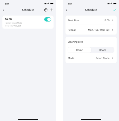 EUFY - X10 Pro Omni - Reiniging plannen Reiniging plannen
