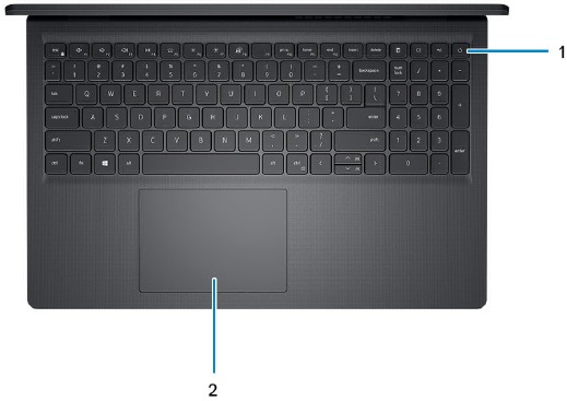 Dell - Vostro 3525 - Weergaven - Bovenkant Weergaven - Bovenkant