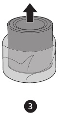 Al het verpakkingsmateriaal van het nieuwe filter verwijderen