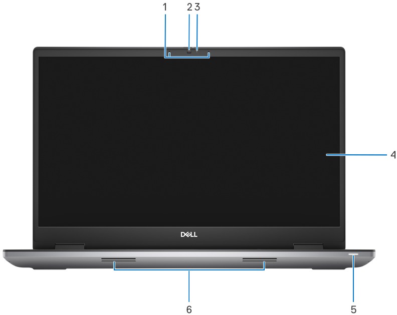 Dell - Precision 7770 - Aanzichten van het product - beeldscherm Aanzichten van het product - beeldscherm