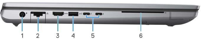 Dell - Precision 7770 - Aanzichten van het product - linker aanzicht Aanzichten van het product - linker aanzicht