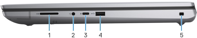 Dell - Precision 7770 - Aanzichten van het product - rechter aanzicht Aanzichten van het product - rechter aanzicht