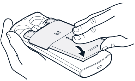 Nokia - XpressAudio 5710 - De achterklep sluiten De achterklep sluiten