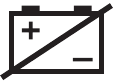 Afbeelding van de BATTERY WARNING-LED