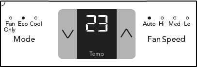Frigidaire - FFRE123WAE - DE TEMPERATUURWEERGAVE WIJZIGEN - Stap 2 DE TEMPERATUURWEERGAVE WIJZIGEN - Stap 2