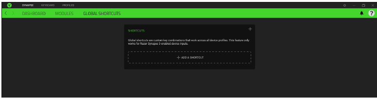 RAZER - HUNTSMAN V3 PRO MINI - SYNAPSE TAB - Global Shortcuts SYNAPSE TAB - Global Shortcuts