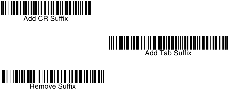 Honeywell - Voyager 1200g - De suffix toevoegen/verwijderen De suffix toevoegen/verwijderen