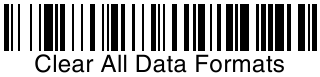 Honeywell - Voyager 1200g - Barcode voor het wissen van alle data-indelingen Barcode voor het wissen van alle data-indelingen