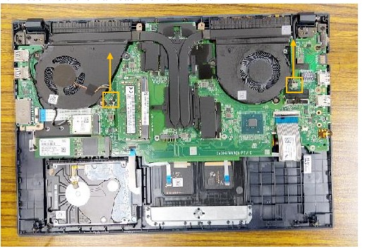 Asus - X571 Series - Ventilatormodule verwijderen - Stap 1 Ventilatormodule verwijderen - Stap 1