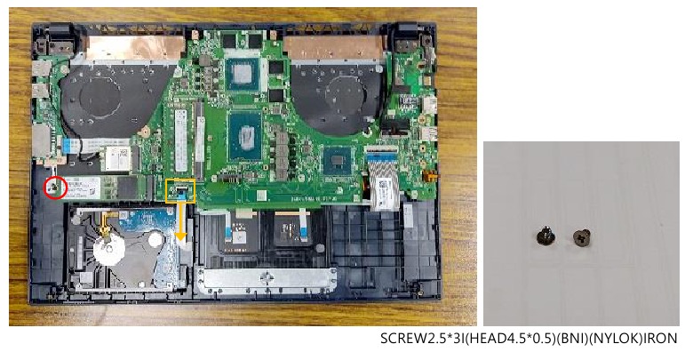 Asus - X571 Series - HDD & SSD Module verwijderen - Stap 1 HDD & SSD Module verwijderen - Stap 1
