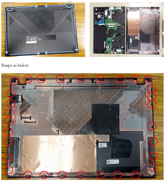 Asus - X571 Series - Scheiden van de Top Case Module Scheiden van de Top Case Module