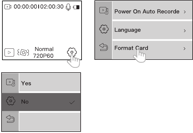 WOLFANG - GA420 - TF-kaart formatteren TF-kaart formatteren