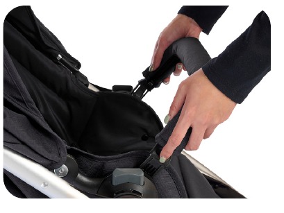 Bumbleride - Era - Bumperstang bevestigen/verwijderen - Stap 2 Bumperstang bevestigen/verwijderen - Stap 2
