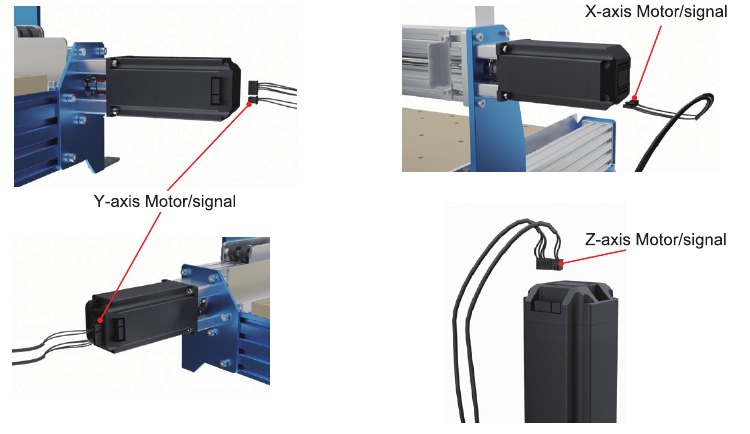 Genmitsu - PROVerXL 4030 - X/Y/Z Asmotorbedrading X/Y/Z Asmotorbedrading