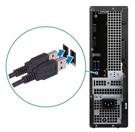 Dell - Vostro 3710 - Uw computer instellen - Stap 1 Uw computer instellen - Stap 1