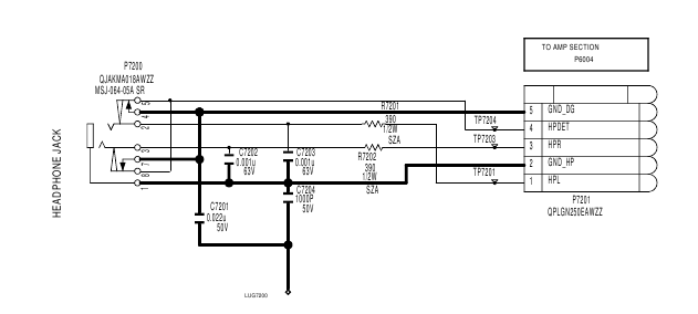 Onkyo - TX-8220 - Schematische diagrammen - Hoofdtelefoonsectie Schematische diagrammen - Hoofdtelefoonsectie