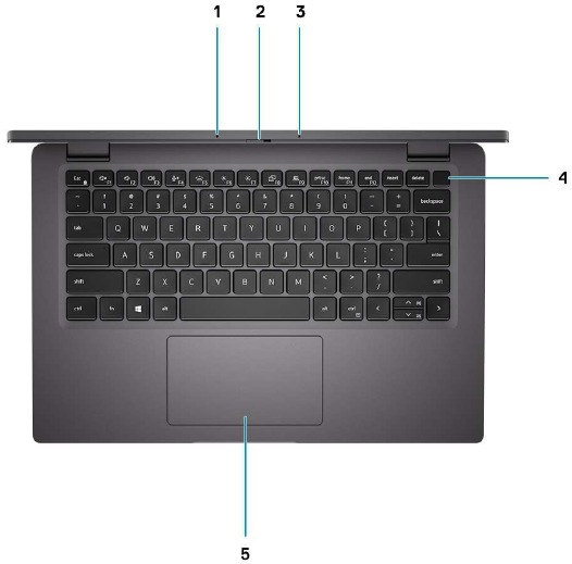 Dell - Latitude 7310 - Chassisoverzicht - Palmsteunweergave Chassisoverzicht - Palmsteunweergave