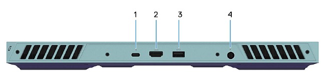 Dell - G15 5530 - Achteraanzicht Achteraanzicht