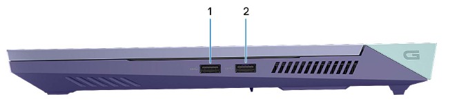 Dell - G15 5530 - Rechterzijde Rechterzijde