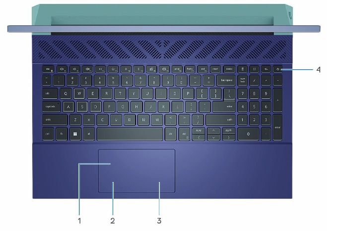 Dell - G15 5530 - Bovenaanzicht Bovenaanzicht