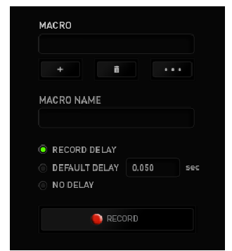 RAZER - LANCEHEAD - TABBLAD MACRO'S - Stap 1 TABBLAD MACRO'S - Stap 1