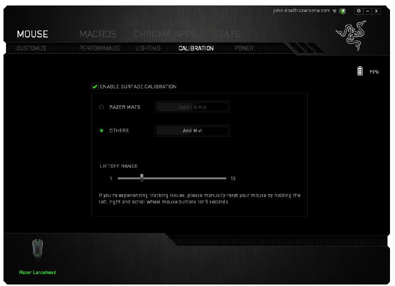 RAZER - LANCEHEAD - Andere muisoppervlakken - Stap 1 Andere muisoppervlakken - Stap 1