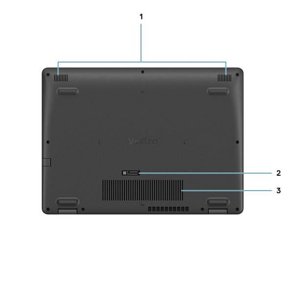 Dell - Vostro 3400 - Onderkant Onderkant