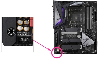 GIGABYTE - A520I AC - Uw moederbordrevisie identificeren - Voorbeeld Uw moederbordrevisie identificeren - Voorbeeld
