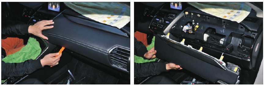 Lexus - NX 2015 Series - De TFT-kit van de originele radio demonteren - Stap 3 De TFT-kit van de originele radio demonteren - Stap 3