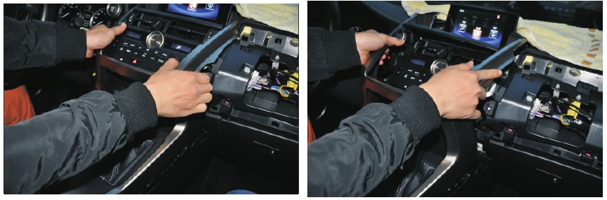 Lexus - NX 2015 Series - De TFT-kit van de originele radio demonteren - Stap 7 De TFT-kit van de originele radio demonteren - Stap 7