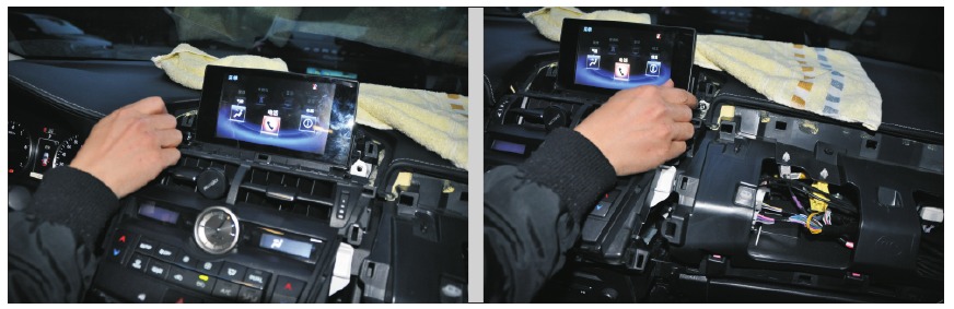 Lexus - NX 2015 Series - De TFT-kit van de originele radio demonteren - Stap 8 De TFT-kit van de originele radio demonteren - Stap 8