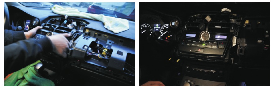 Lexus - NX 2015 Series - Installatie van de hostunit en draden - Stap 7 Installatie van de hostunit en draden - Stap 7