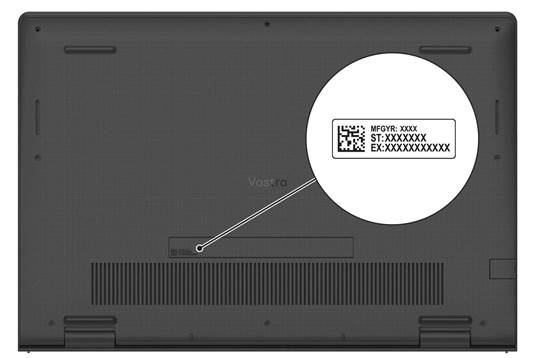 Dell - Vostro 3420 - Servicetag Servicetag