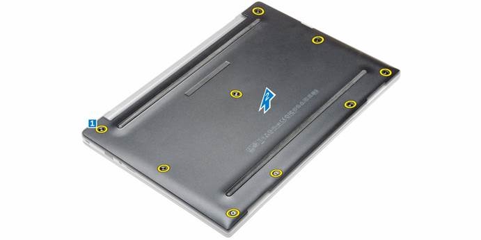 Dell - Latitude 7370 - De basisklep verwijderen De basisklep verwijderen