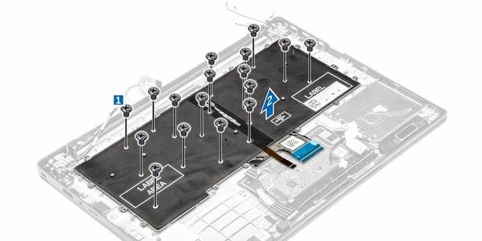 Dell - Latitude 7370 - Het toetsenbord verwijderen - Stap 2 Het toetsenbord verwijderen - Stap 2