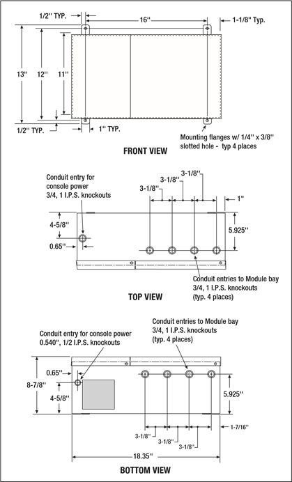 Veeder-Root - TLS-350 - De console monteren De console monteren