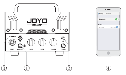 Joyo - banTamP Series - Bluetooth-verbinding Bluetooth-verbinding