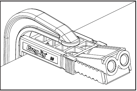 Kreg - Jig R3 - Gebruik - Vastklemmen - Stap 1 Gebruik - Vastklemmen - Stap 1