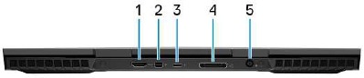 Alienware - m15 - Overzicht - Deel 5 - Achterkant Overzicht - Deel 5 - Achterkant